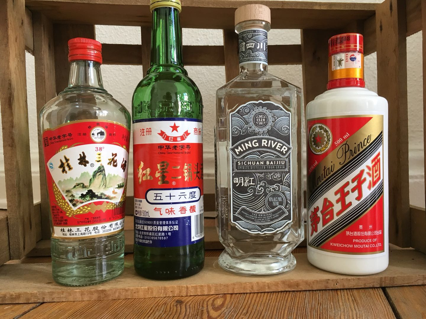 中国白酒四大香型代表产品