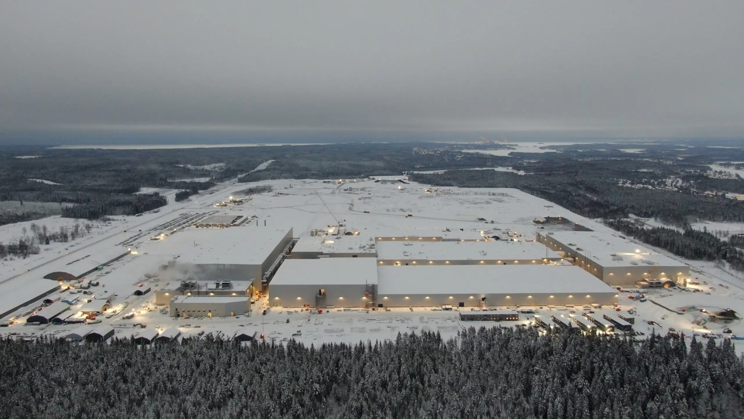 瑞典 Northvolt Skellefteå 工厂航拍