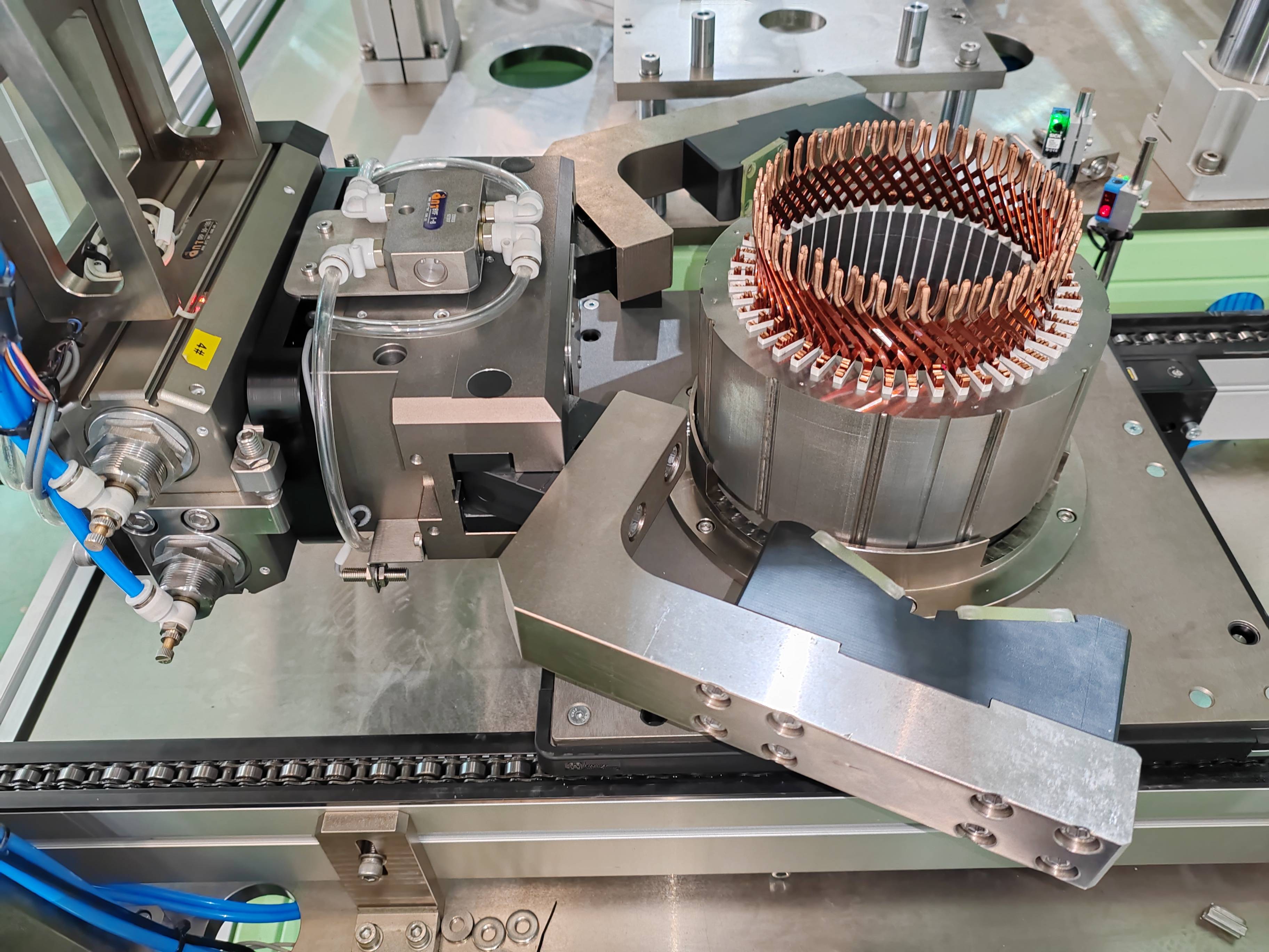 Hairpin stator of a new energy vehicle drive motor