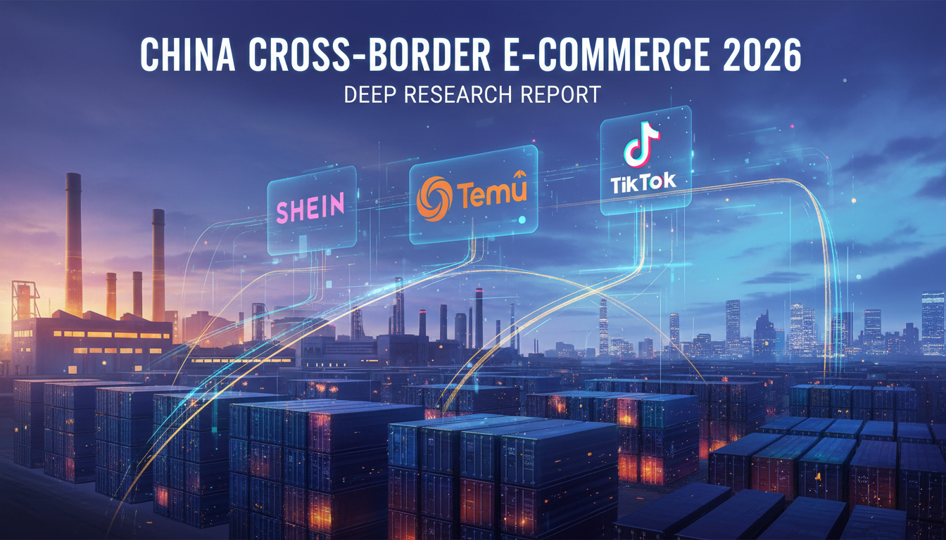 2026 中国跨境电商深度研究报告：SHEIN、Temu、TikTok Shop 三国杀、海外仓与跨境物流支付全景